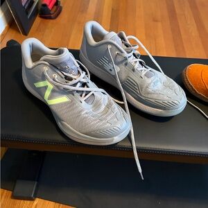 New Balance Men's Gray and Yellow Tennis Shoes